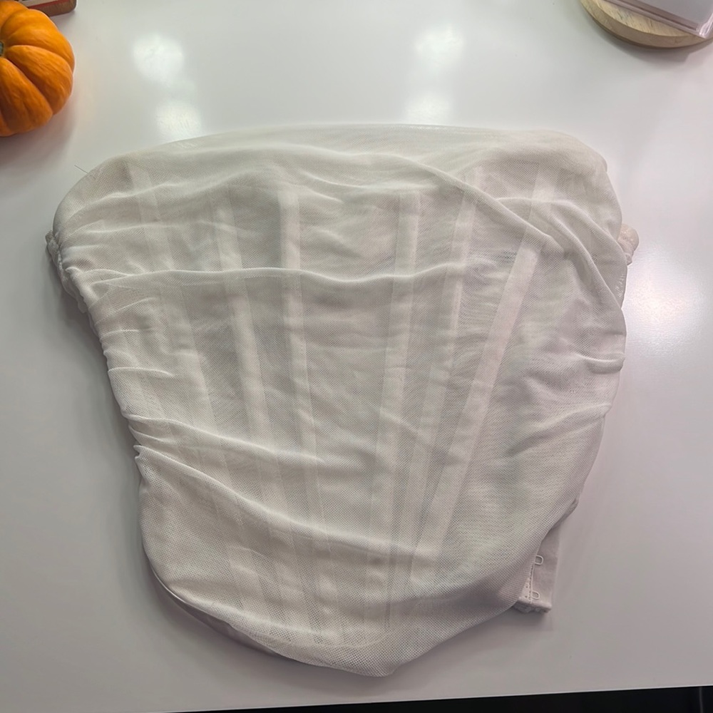 White corset top